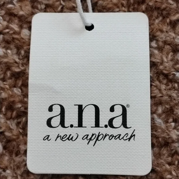 a.n.a Women's Brown Sugar Marl Round Neck Sweater, Size: XXL, NWT - Picture 5 of 8